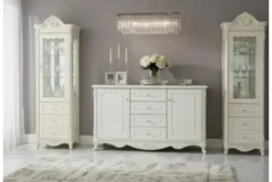 Credenza classica avorio in legno BELLA 992