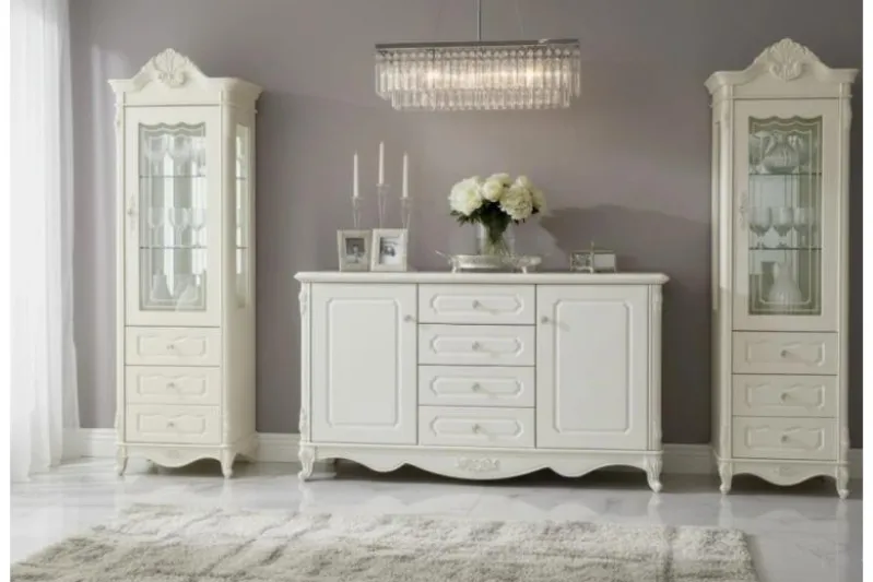 Credenza classica avorio in legno BELLA 992