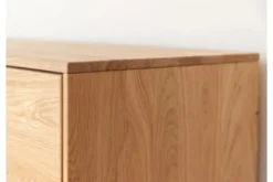 Credenza moderna rovere massello con sezione di tronco