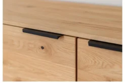 Credenza moderna rovere massello con sezione di tronco