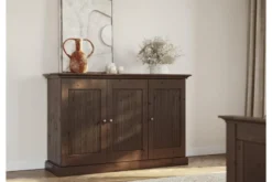 Credenza pino massello tabacco shabby classico Rosella