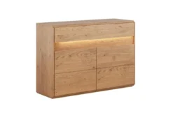 Credenzina 2 ante moderna in legno massello naturale