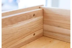 Credenzina 2 ante moderna in legno massello naturale