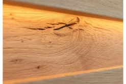 Credenzina 2 ante moderna in legno massello naturale