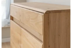 Credenzina 2 ante moderna in legno massello naturale