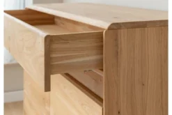 Credenzina 2 ante moderna in legno massello naturale