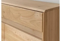 Credenzina 2 ante moderna in legno massello naturale
