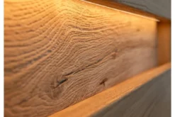 Cristalliera alta 1 anta apertura sinistra in legno naturale massello moderna