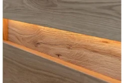 Cristalliera alta 1 anta apertura sinistra in legno naturale massello moderna