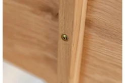 Cristalliera alta 1 anta apertura sinistra in legno naturale massello moderna