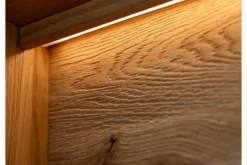 Cristalliera alta 1 anta apertura sinistra in legno naturale massello moderna