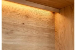 Cristalliera alta 1 anta apertura sinistra in legno naturale massello moderna