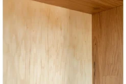 Cristalliera alta 1 anta apertura sinistra in legno naturale massello moderna