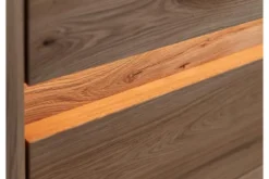 Cristalliera bassa 1 anta sinistra in legno naturale design moderno