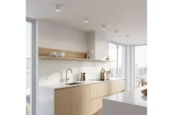 Faretto da soffitto BOLT W1 in metallo bianco