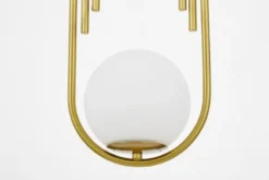 Lampada art deco a sfera ottone ZANETTI D15