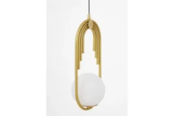 Lampada art deco a sfera ottone ZANETTI D15