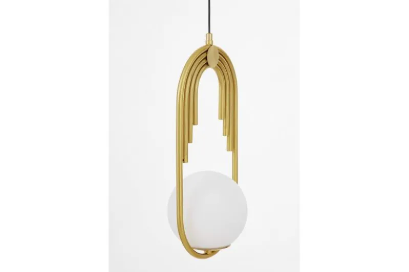 Lampada art deco a sfera ottone ZANETTI D15