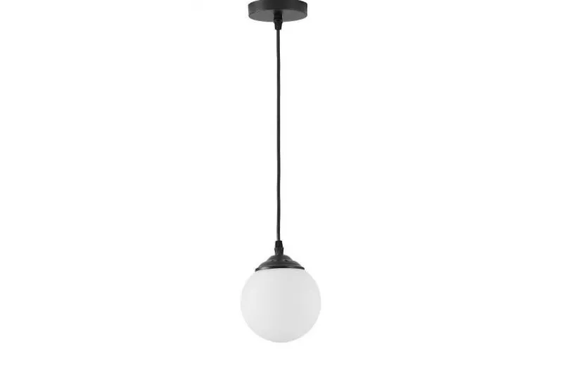 Lampada a sfera nera pendente FINO W1