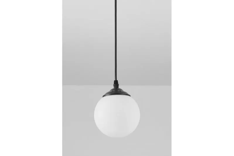 Lampada a sfera nera pendente FINO W1