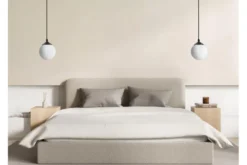 Lampada a sfera nera pendente FINO W1