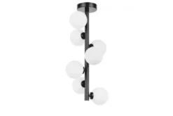 Lampada a sfere bianche nera 7 punti luce PETRICA W7