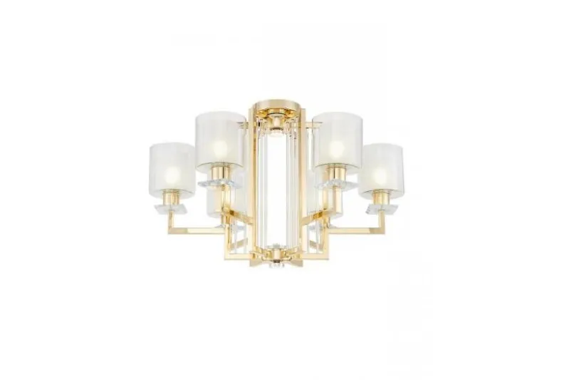 Lampada a soffitto dorata 6 punti luce MANHATTAN W6