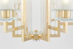 Lampada a soffitto dorata 6 punti luce MANHATTAN W6