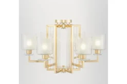 Lampada a soffitto dorata 6 punti luce MANHATTAN W6