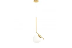 Lampada a sospensione a sfera con finitura ottone SORENTO D15