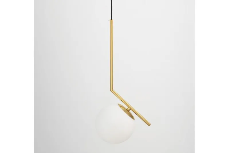 Lampada a sospensione a sfera con finitura ottone SORENTO D15