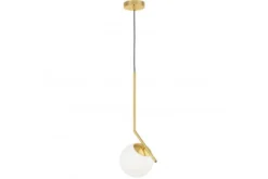 Lampada a sospensione a sfera con finitura ottone SORENTO D15