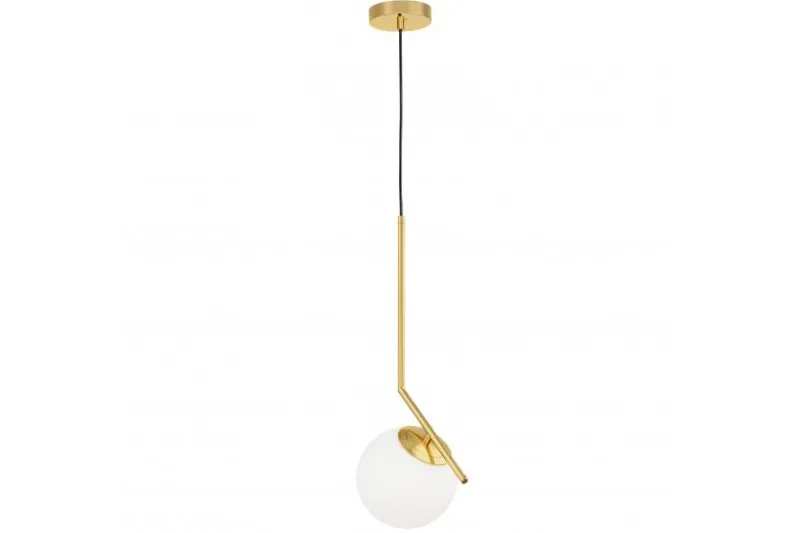 Lampada a sospensione a sfera con finitura ottone SORENTO D15