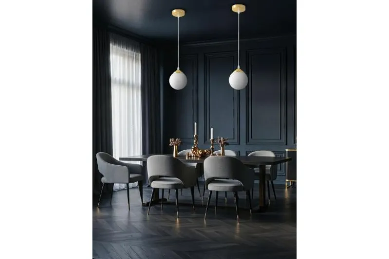 Lampada a sospensione a sfera oro FINO W1