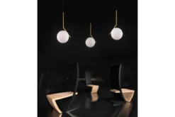 Lampada a sospensione di design a sfera oro caldo SORENTO D20
