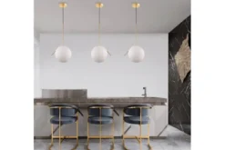 Lampada a sospensione di design a sfera oro caldo SORENTO D30