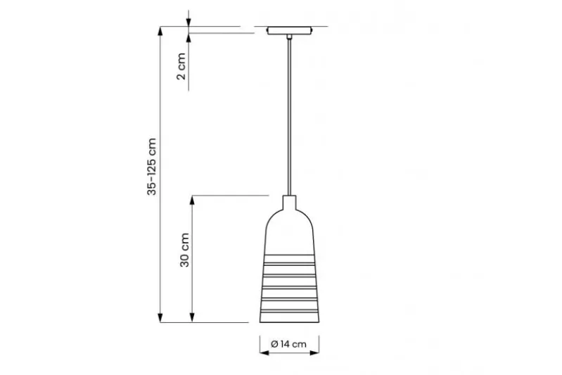 Lampada a sospensione di design in vetro colore oro ETRICA