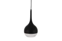 Lampada a sospensione di design in vetro nero FRUDO