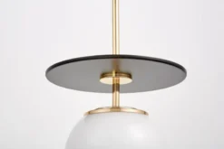 Lampada a sospensione di design moderno DALTONA W1 Nero Oro