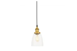 Lampada a sospensione industriale a bicchiere ottone FABI W1