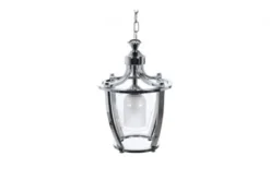 Lampada a sospensione in stile industriale vintage di metallo cromato BROOKLYN W1