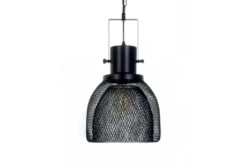 Lampada a sospensione in stile industriale vintage gabbia FRATTON Nero