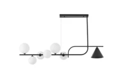 LAMPADA A SOSPENSIONE MODERNA BIANCO E NERO AMADEO W7