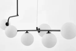 LAMPADA A SOSPENSIONE MODERNA BIANCO E NERO GROSEO W6