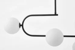 LAMPADA A SOSPENSIONE MODERNA BIANCO E NERO GROSEO W6