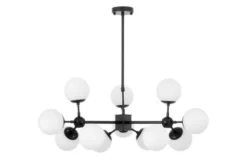 LAMPADA A SOSPENSIONE MODERNA BIANCO E NERO ZODIAK W12