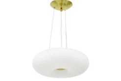 LAMPADA A SOSPENSIONE MODERNA BIANCO E ORO BIANTE D38