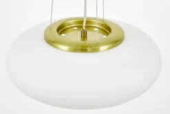 LAMPADA A SOSPENSIONE MODERNA BIANCO E ORO BIANTE D38