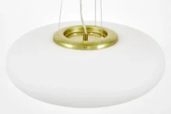LAMPADA A SOSPENSIONE MODERNA BIANCO E ORO BIANTE D48