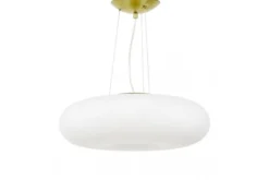 LAMPADA A SOSPENSIONE MODERNA BIANCO E ORO BIANTE D48
